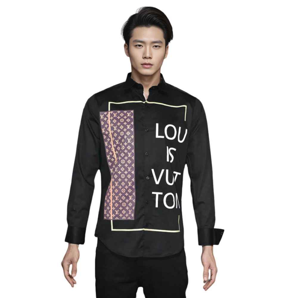 Louis Vuitton Black Premium Quality Men's Stylish Shirt-6