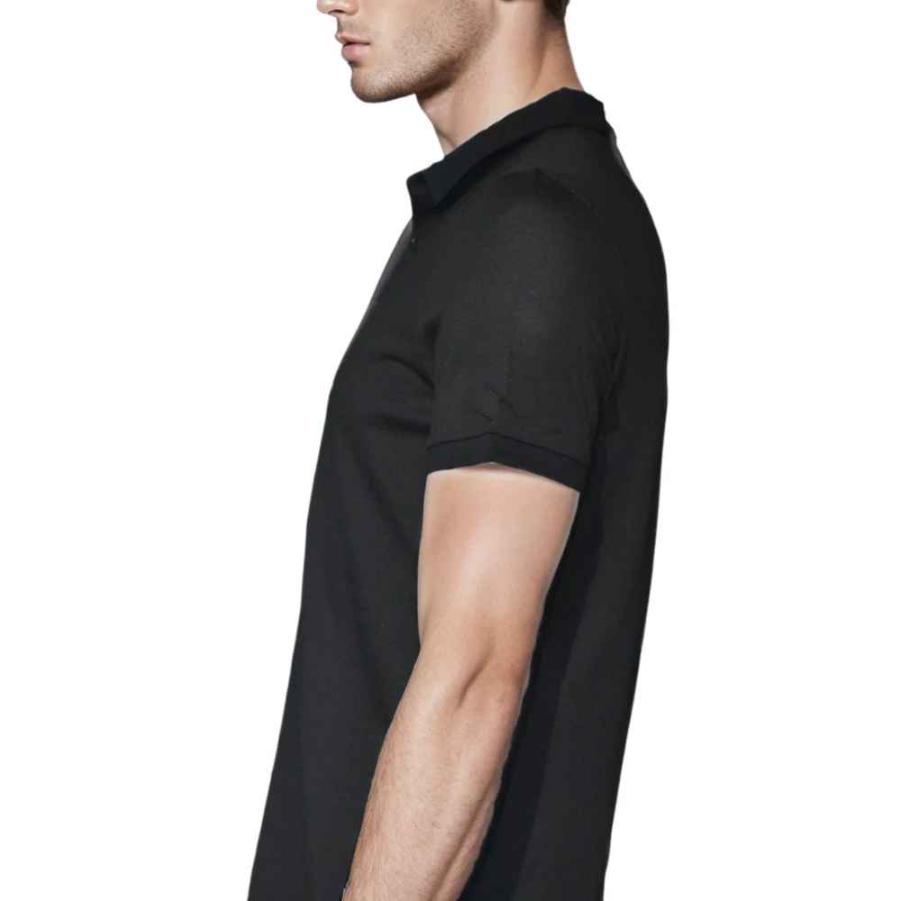 Louis Vuitton Embroidery Logo Black Premium T-shirt-3