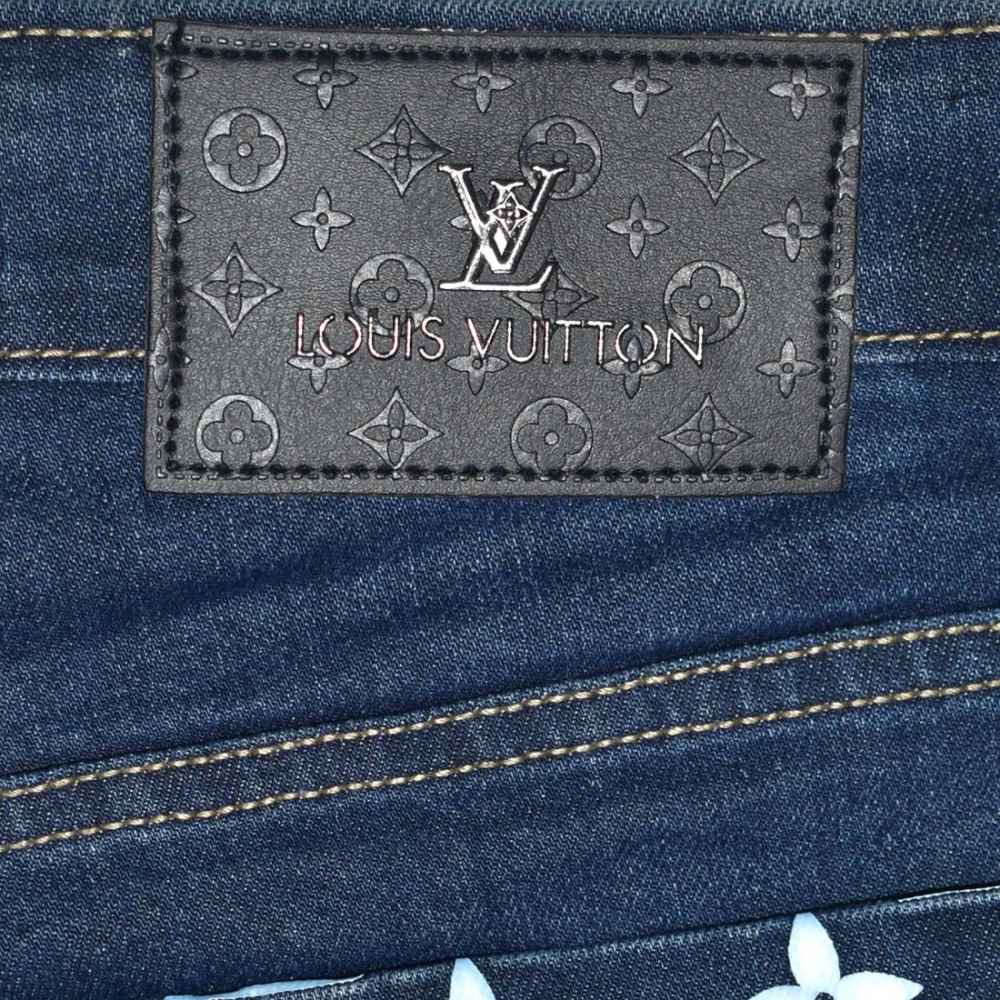 Louis Vuitton Dark Blue Premium Quality Denim Jeans-4