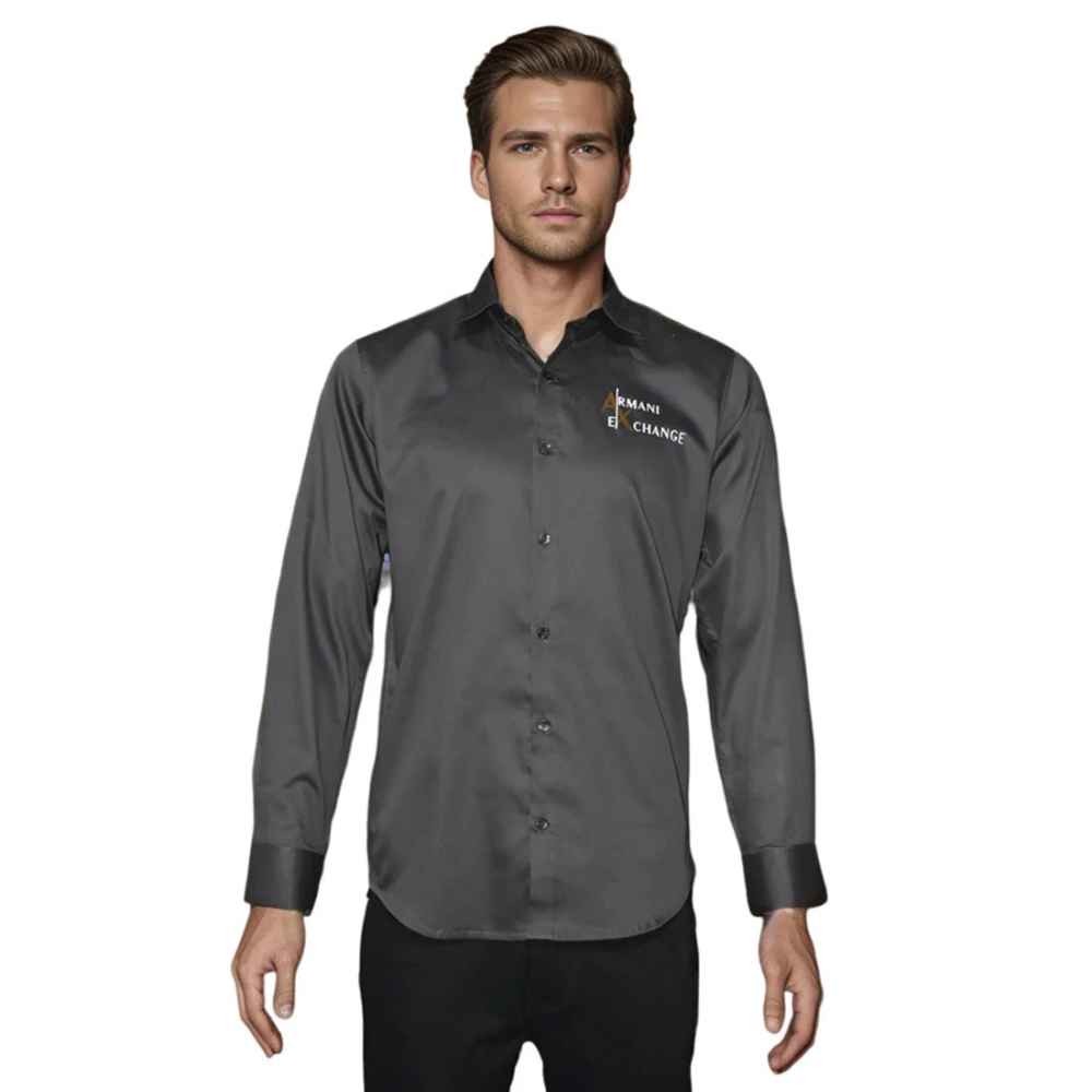 Armani Exchange Grey Premium Quality Shirt-4