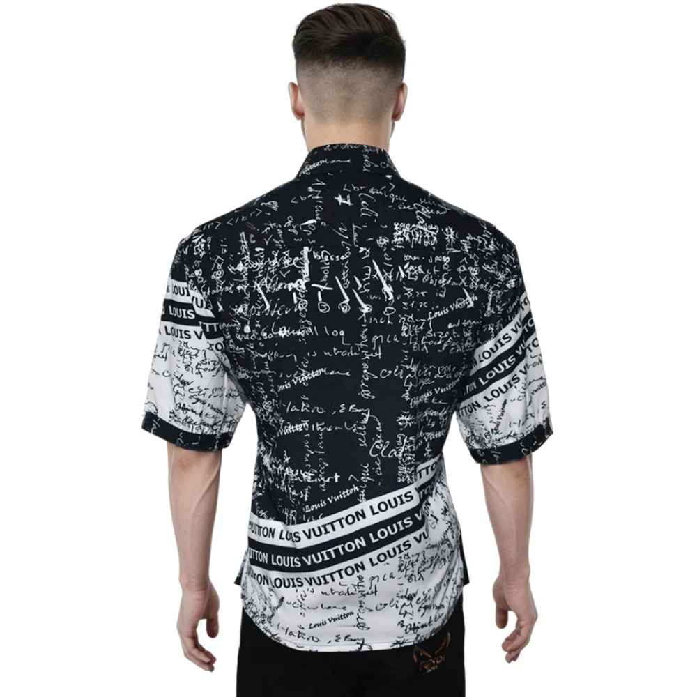 Louis Vuitton Black Premium Quality Button Shirt-1