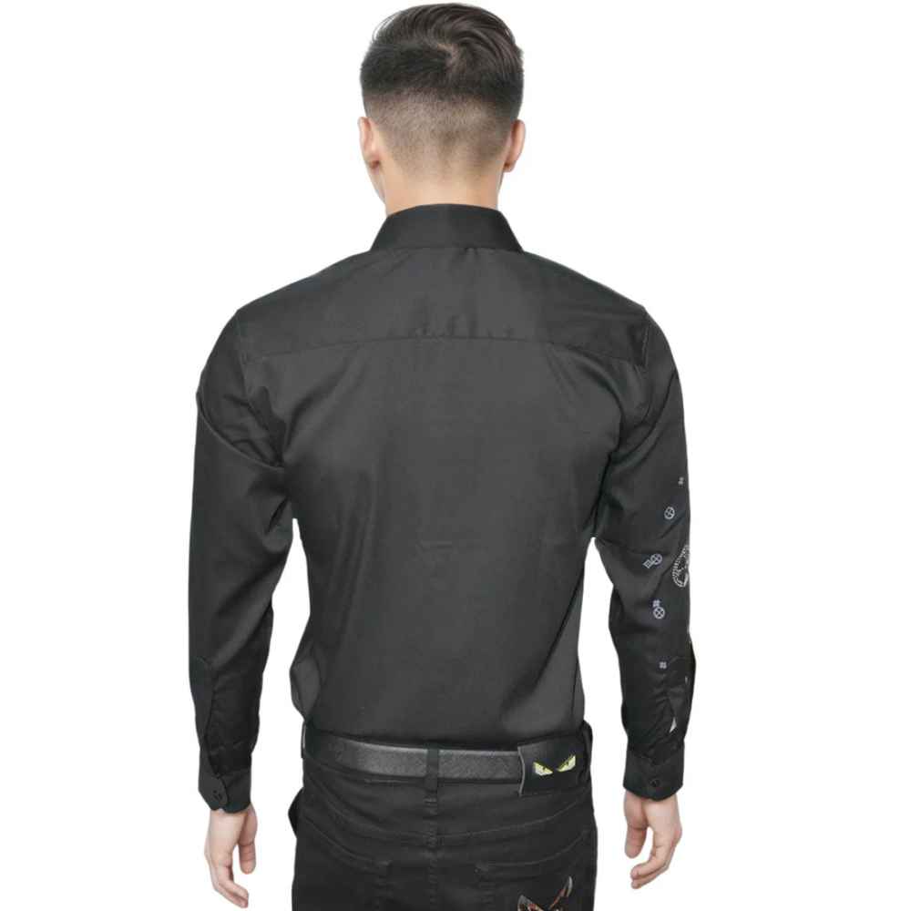 Louis Vuitton Black Premium Quality Designer Men's Shirt-1