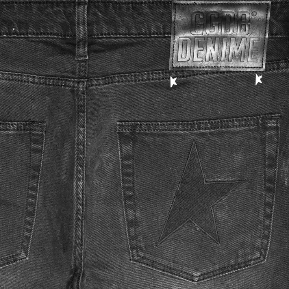 Golden Goose Pocket Printed Black Denim Jeans-3