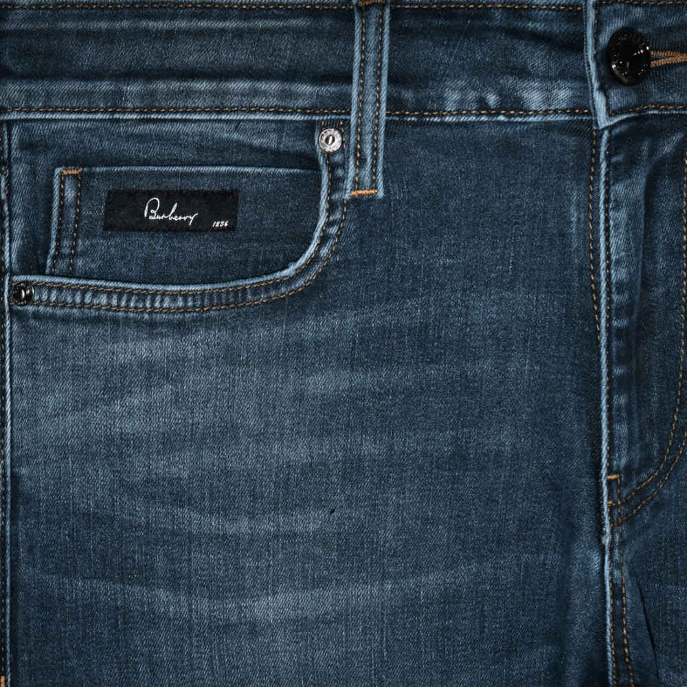 Burberry Navy Blue Premium Quality Jeans-thumb-2