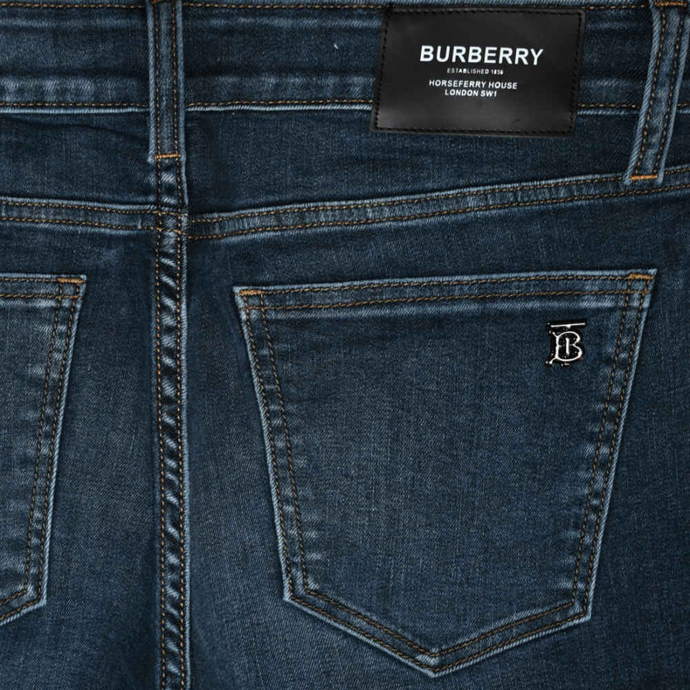 Burberry Navy Blue Premium Quality Jeans-thumb-3