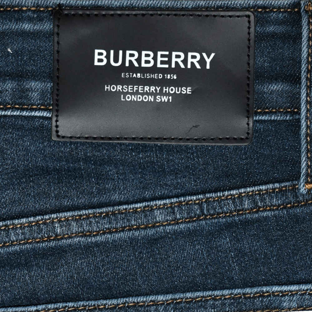 Burberry Navy Blue Premium Quality Jeans-thumb-4