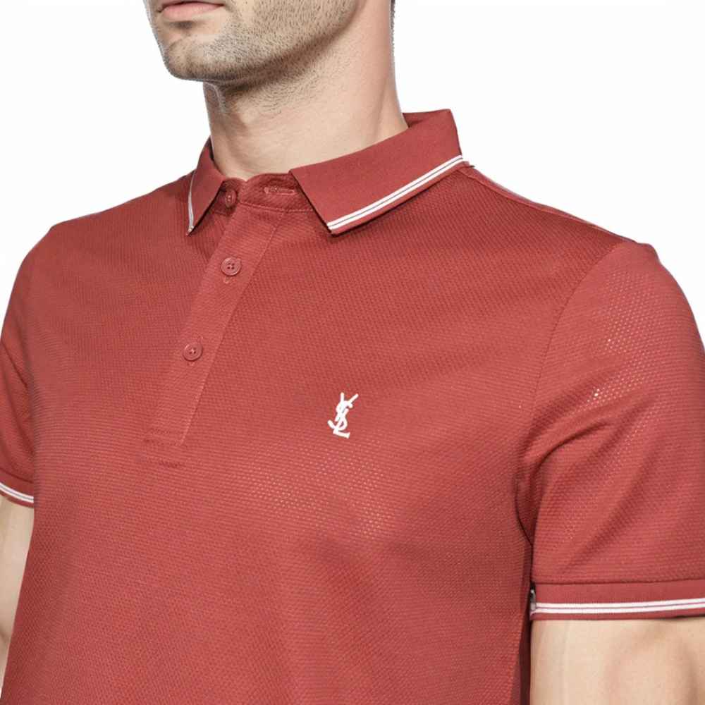 Saint Laurent Red Premium Quality T-shirt-2