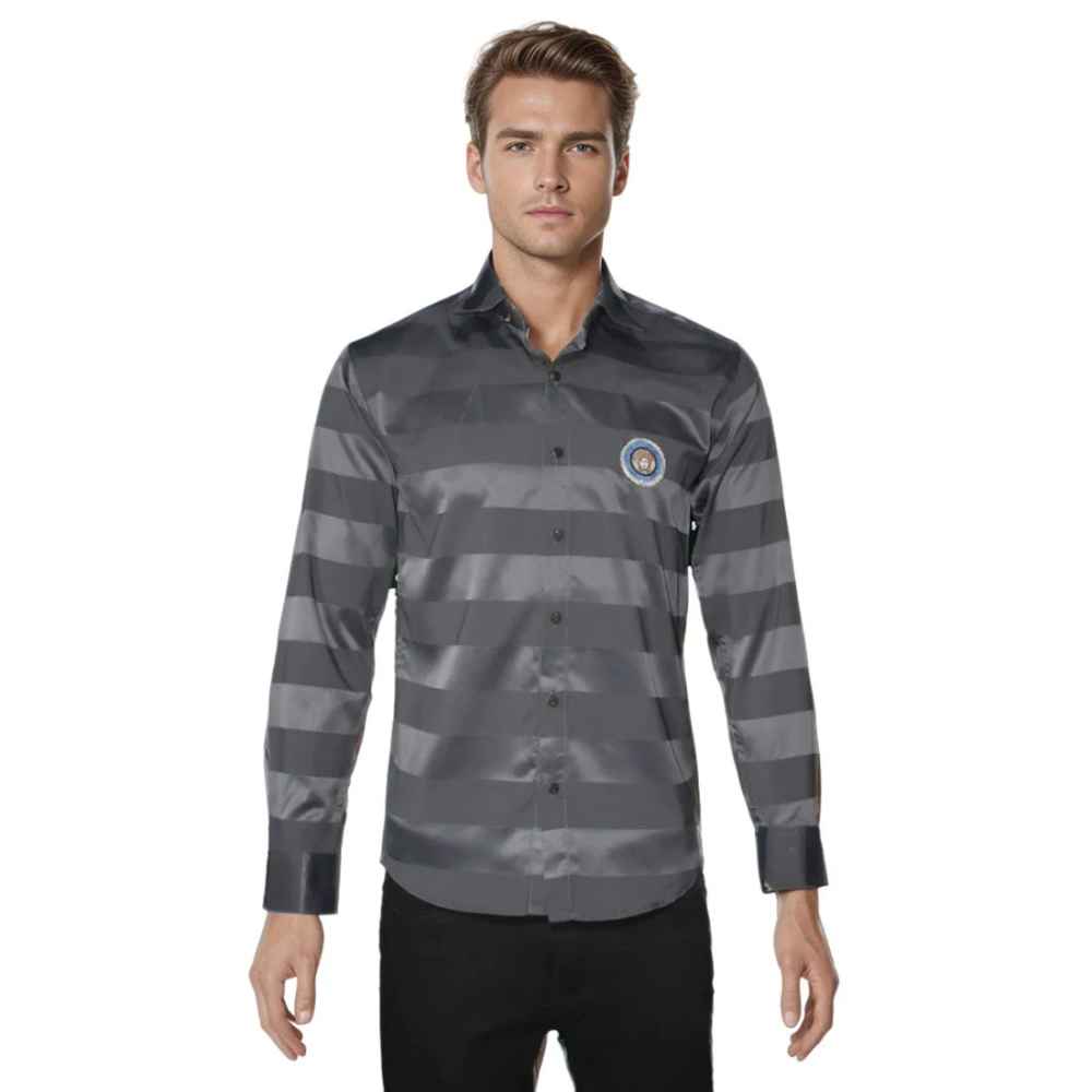 Versace Grey Premium Quality Designer Shirt-5