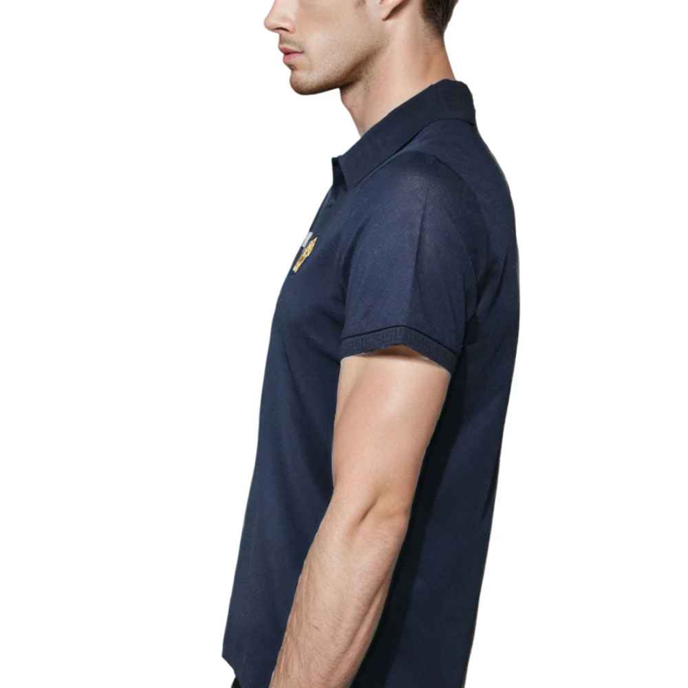 Versace Navy Blue Premium Quality Polo T-shirt-3