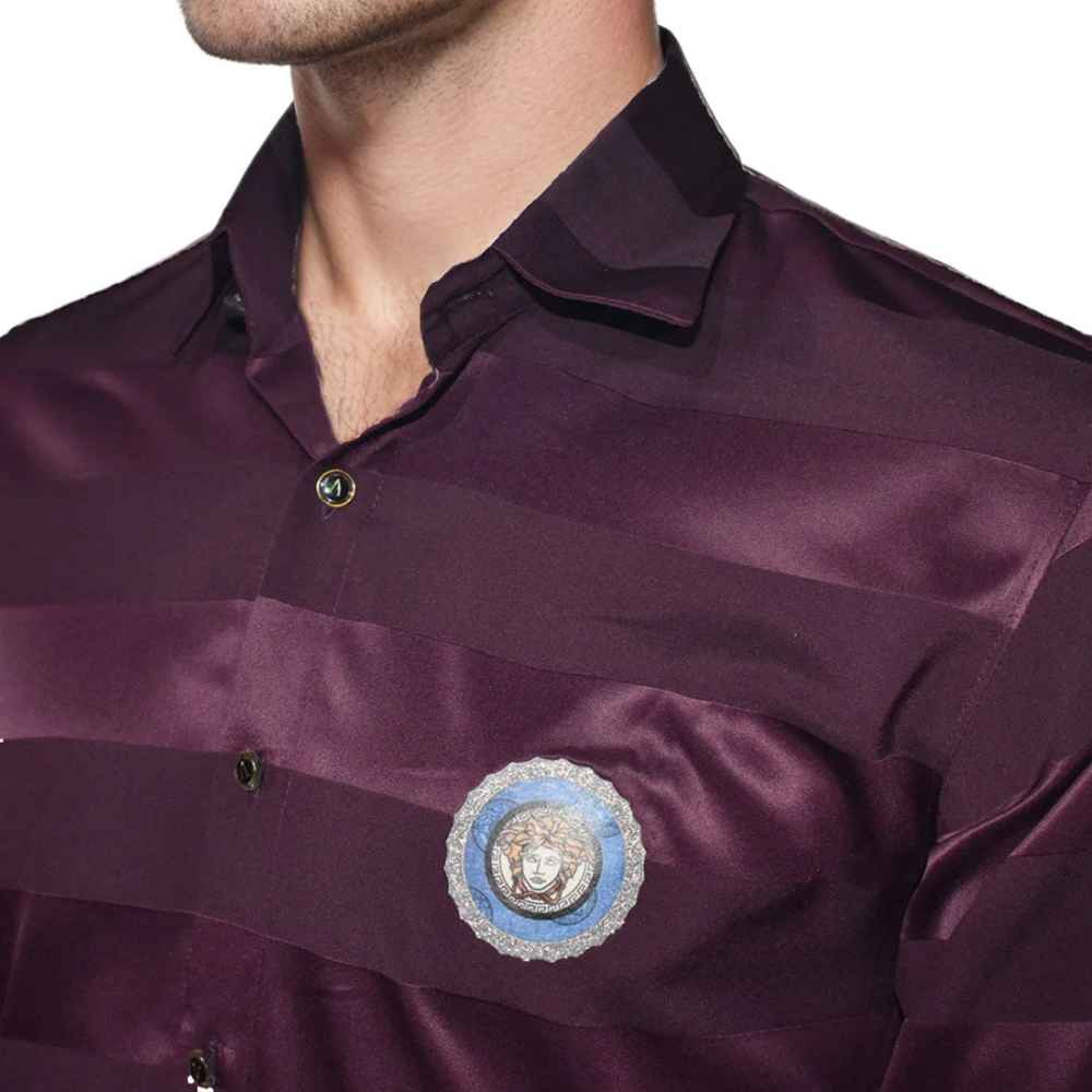 Versace Wine Premium Quality Designer Shirt-2