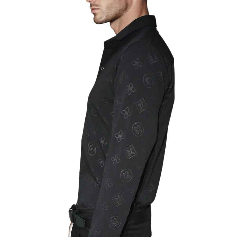 Louis Vuitton Embossed Black Premium shirt-thumb-3