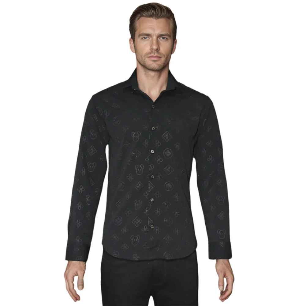 Louis Vuitton Embossed Black Premium shirt-thumb-5