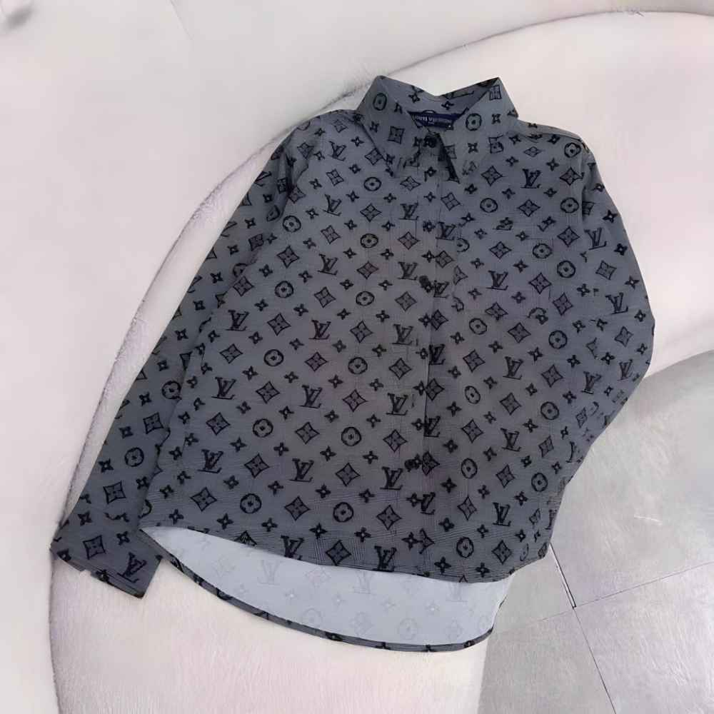 Louis Vuitton Grey Premium Quality Co-Ord Set-thumb-7