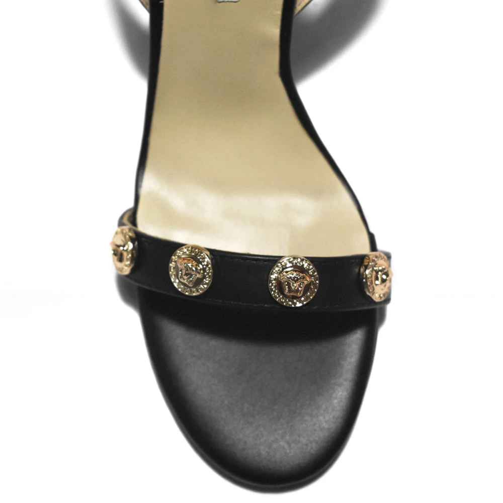 Versace Black Premium Quality Heels Sandals-3