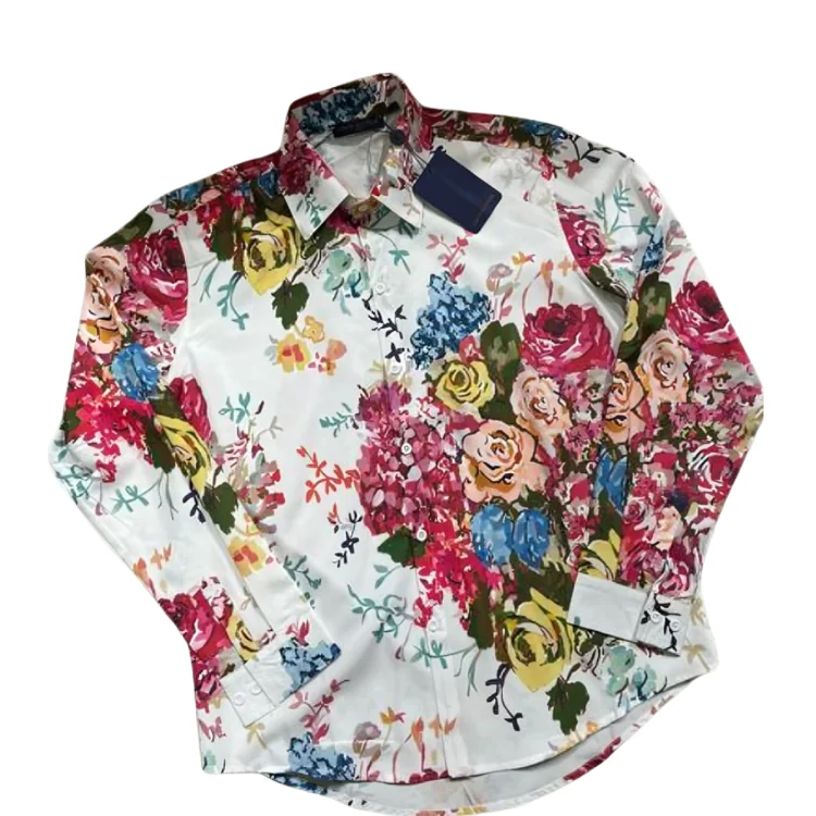 Louis Vuitton Floral Print Premium Quality Shirt-5