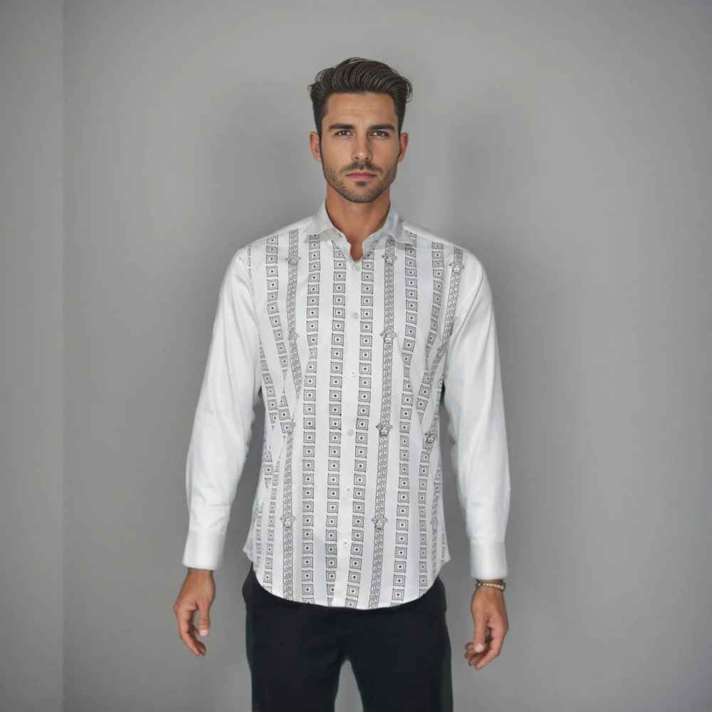 Versace White Logo Printed Premium Quality Shirt-6