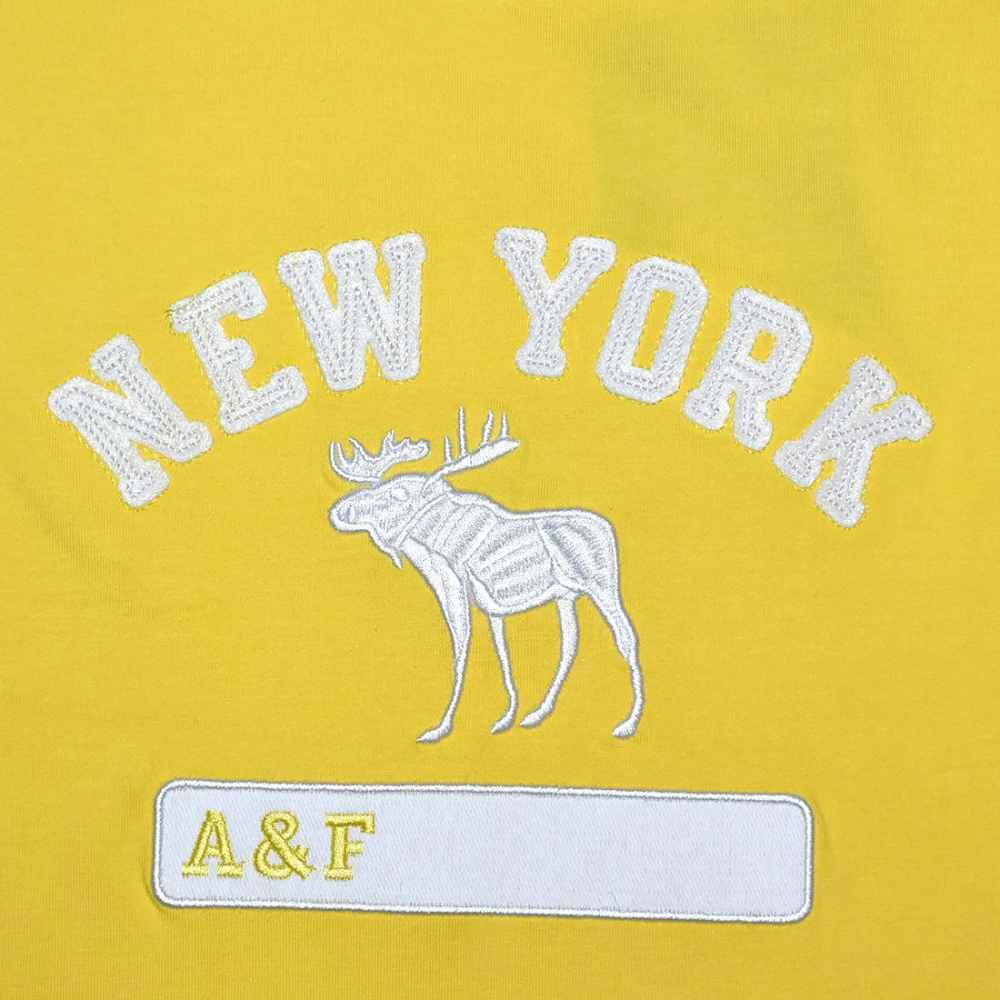 Abercrombie Yellow Premium Quality Women T-shirt-thumb-3