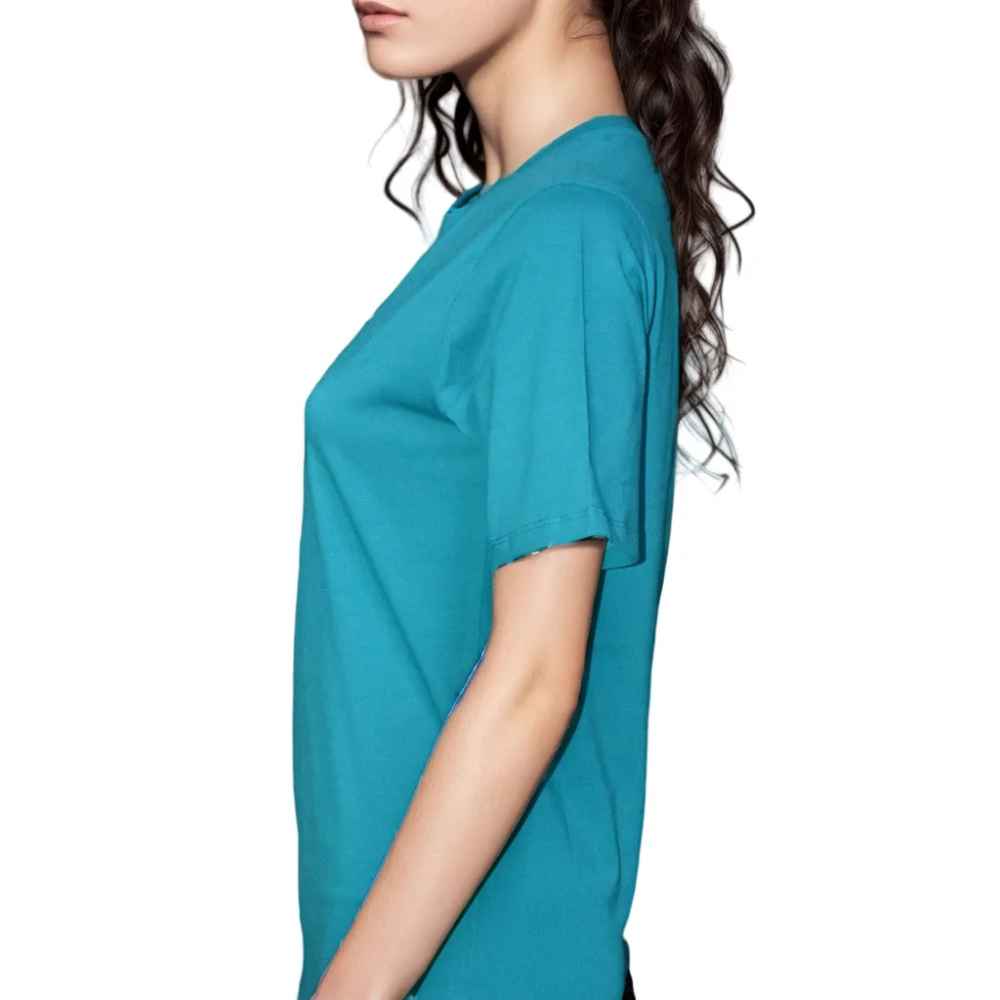 Abercrombie Blue Premium Quality Women T-shirt-2