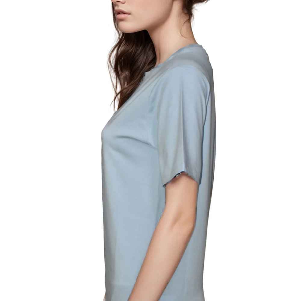 Abercrombie Light Blue Premium Quality Women T-shirt-thumb-2