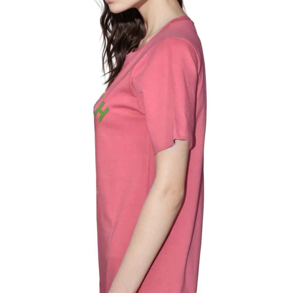 Abercrombie Pink Premium Quality Women T-shirt-thumb-2