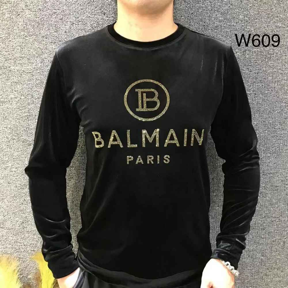 Balmain High End Quality Velvet Sweatshirt-1