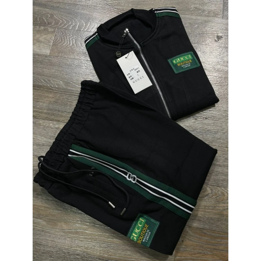 Gucci Black Premium Quality Track Set-thumb-3