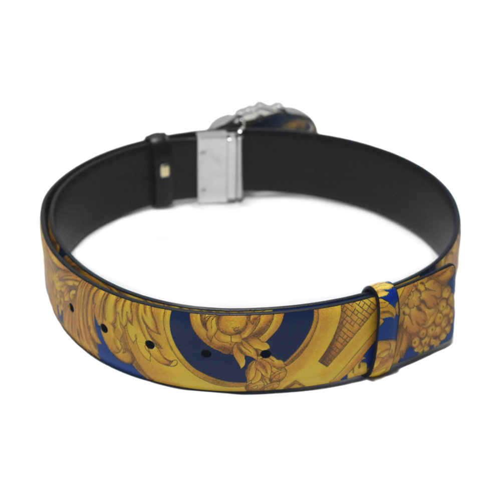 Versace Blue & Yellow Premium Quality Belt-thumb-1