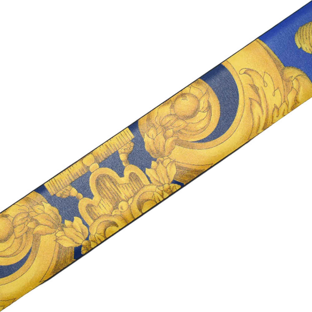 Versace Blue & Yellow Premium Quality Belt-thumb-2