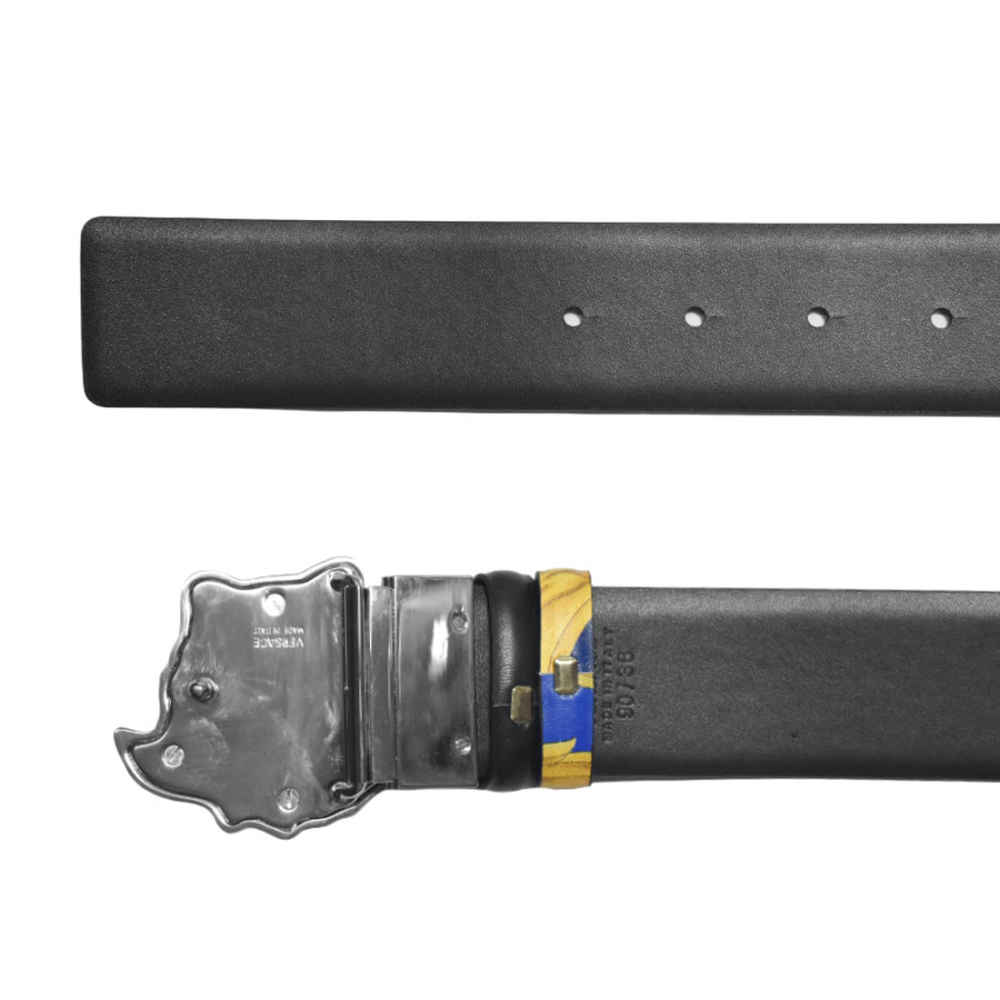Versace Blue & Yellow Premium Quality Belt-thumb-4