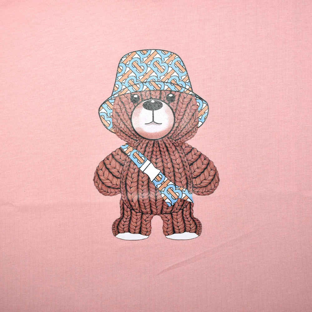 Burberry Teddy Print Pink Premium Kids T-shirt-thumb-3