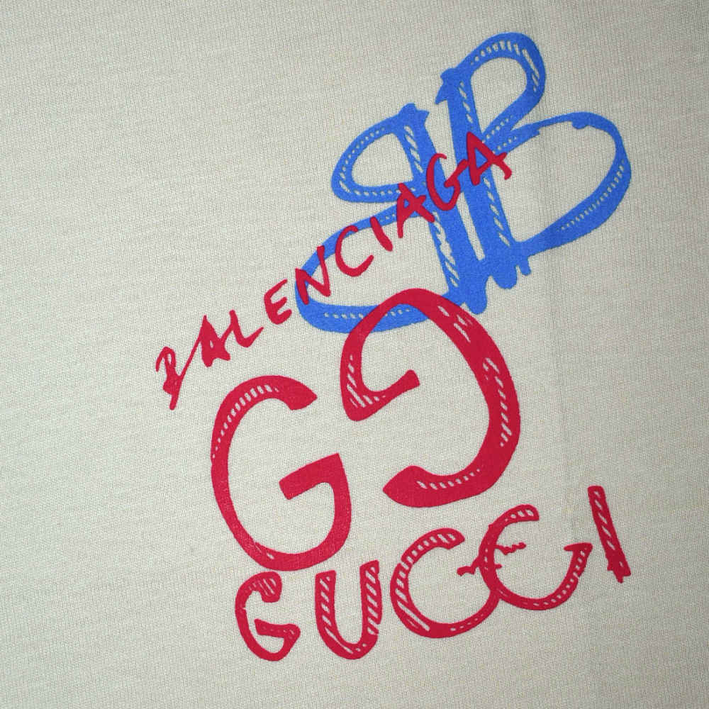 Gucci Cream Premium Quality Kid's T-shirt-thumb-3