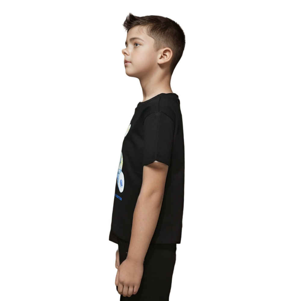 Louis Vuitton Black Premium Teddy Print Kids T-shirt-thumb-2