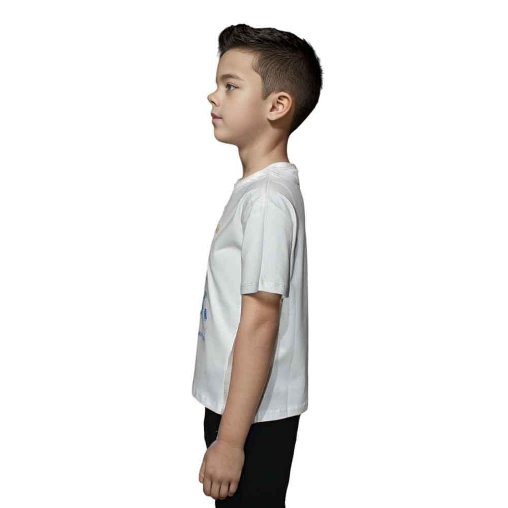Louis Vuitton White Premium Teddy Print Kids T-shirt-thumb-2