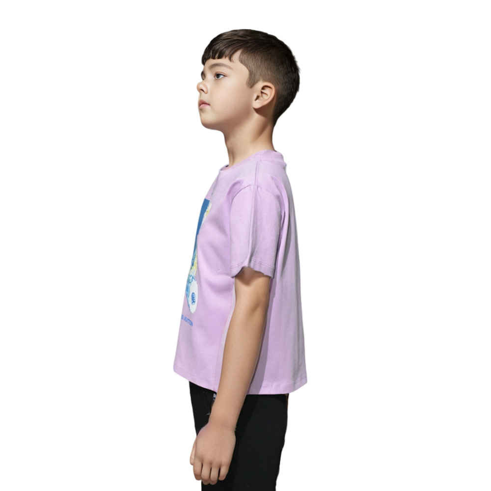 Louis Vuitton Purple Premium Teddy Print Kids T-shirt-2