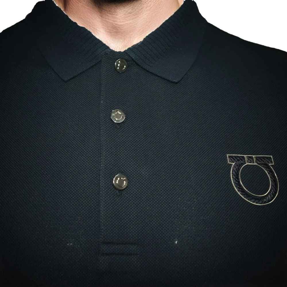 Salvatore Ferragamo Dark Blue Premium Quality Polo T-shirt-thumb-1