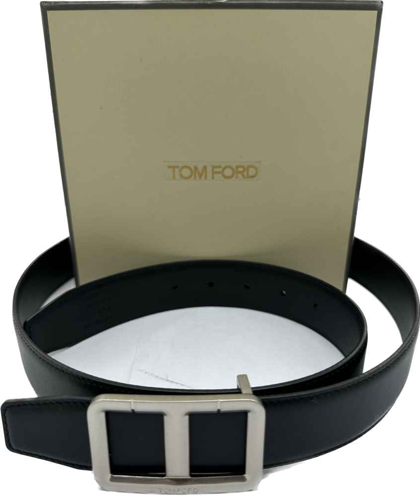 Tom Ford Black Premium Quality Belt-thumb-1