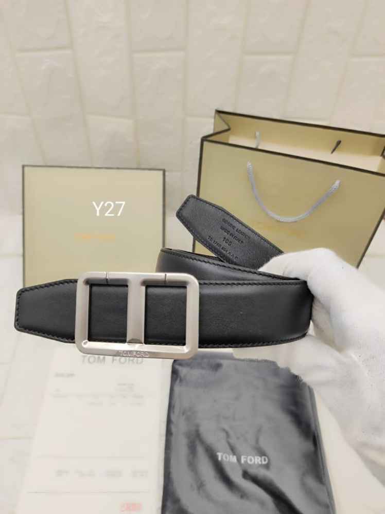 Tom Ford Black Premium Quality Belt-thumb-3