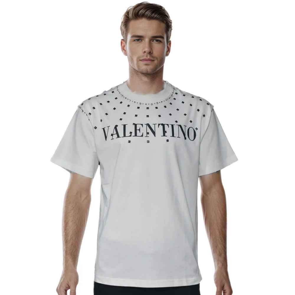 Valentino White Premium Quality T-shirt-thumb-0