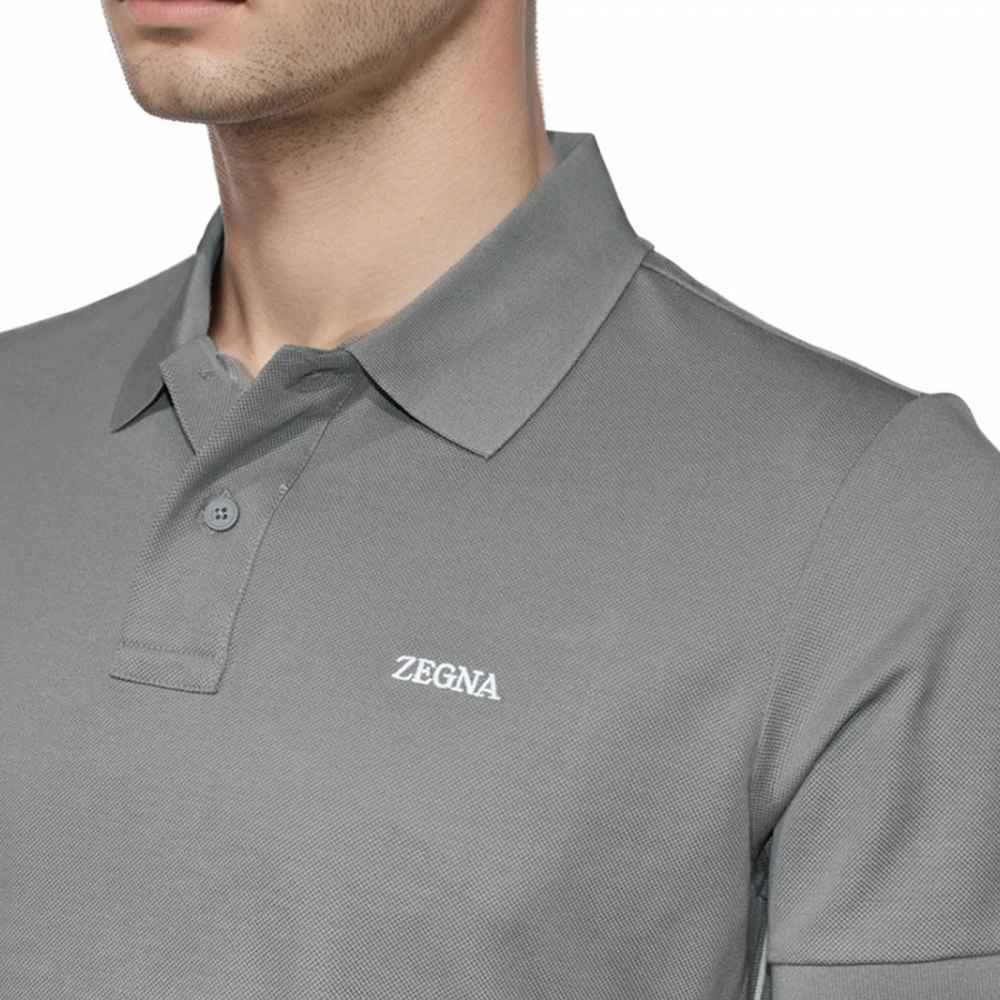 Zegna Grey Premium Quality T-shirt-2