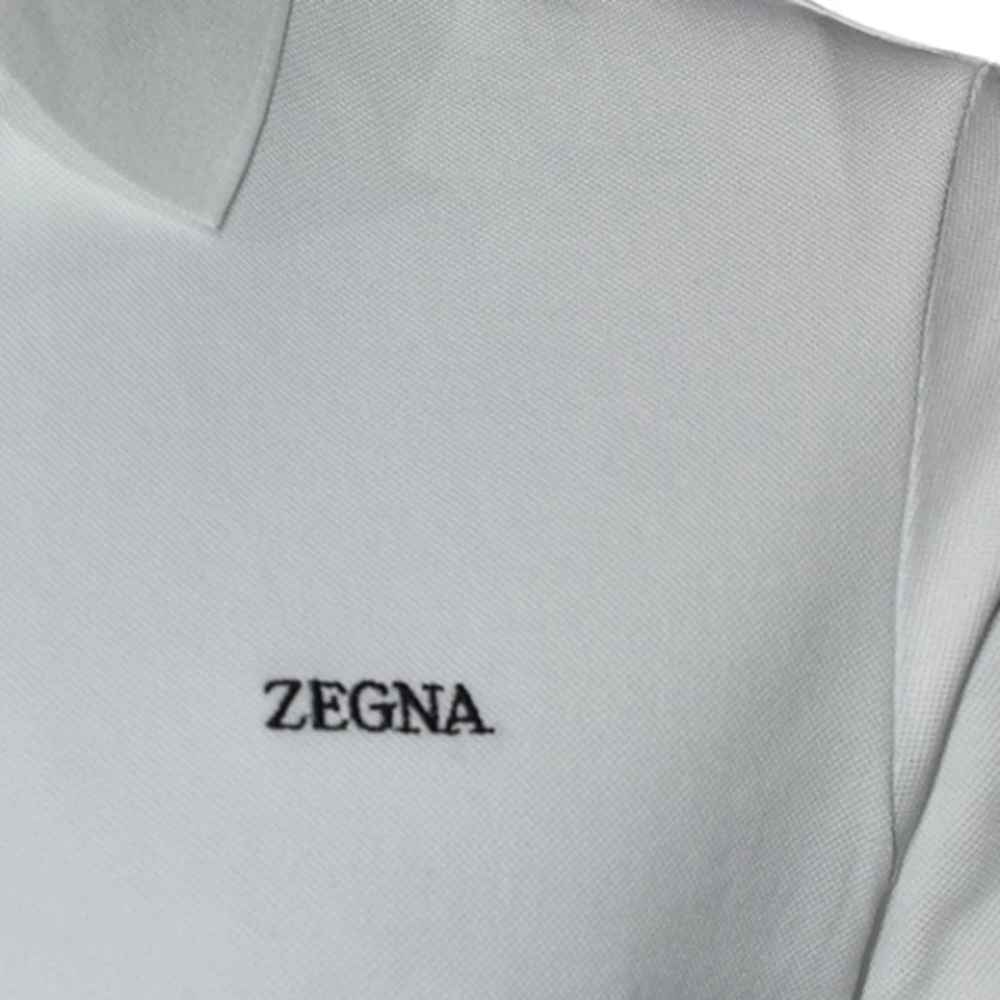 Zegna White Premium Quality Short Sleeve T-shirt-4