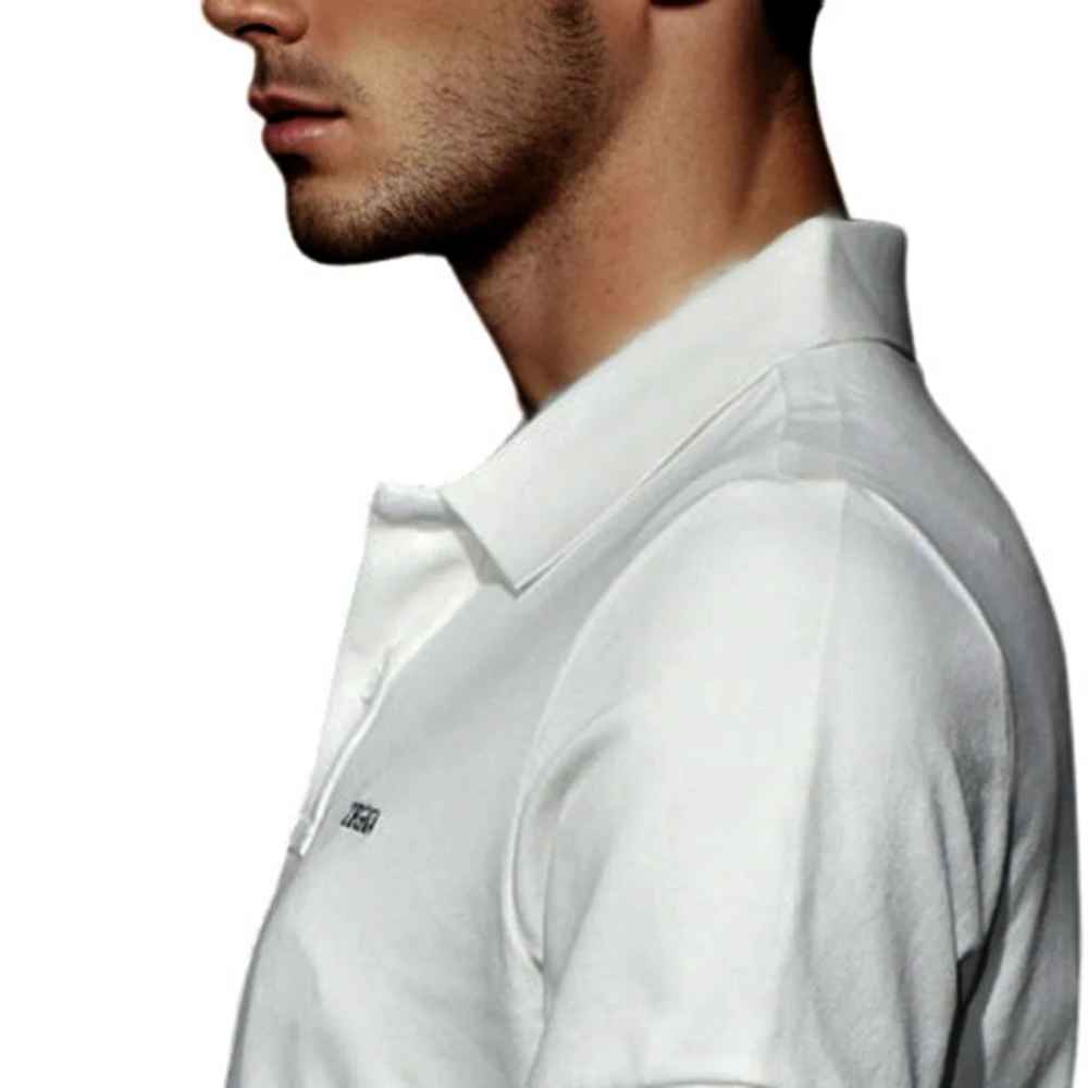 Zegna White Premium Quality Short Sleeve T-shirt-3