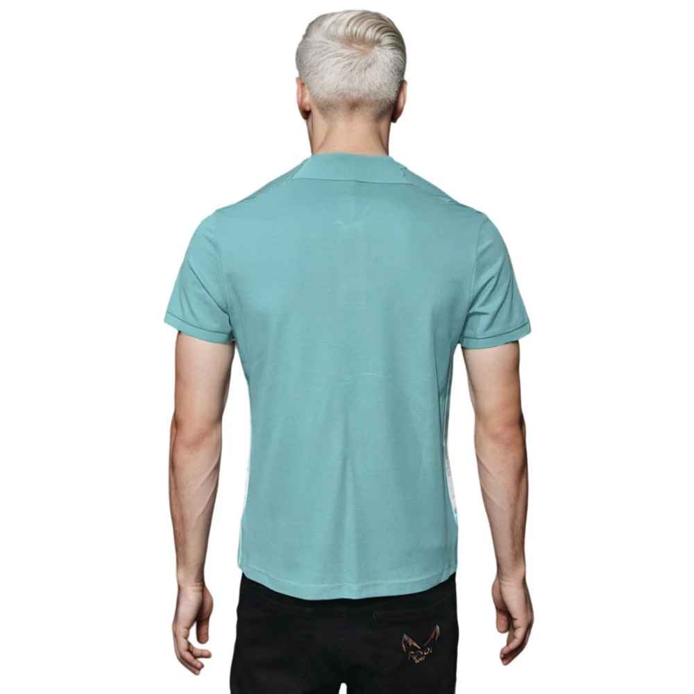 Zegna Light Blue Premium Quality Short Sleeve T-shirt-1