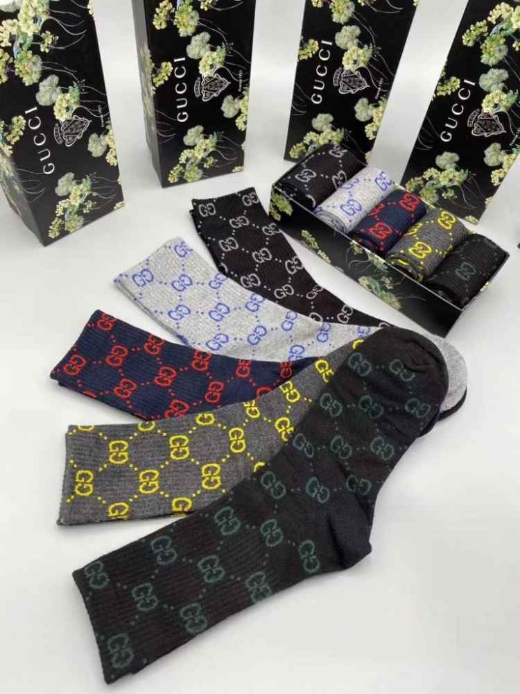 Gucci Premium Quality Ankle Socks Pack of 5-thumb-0