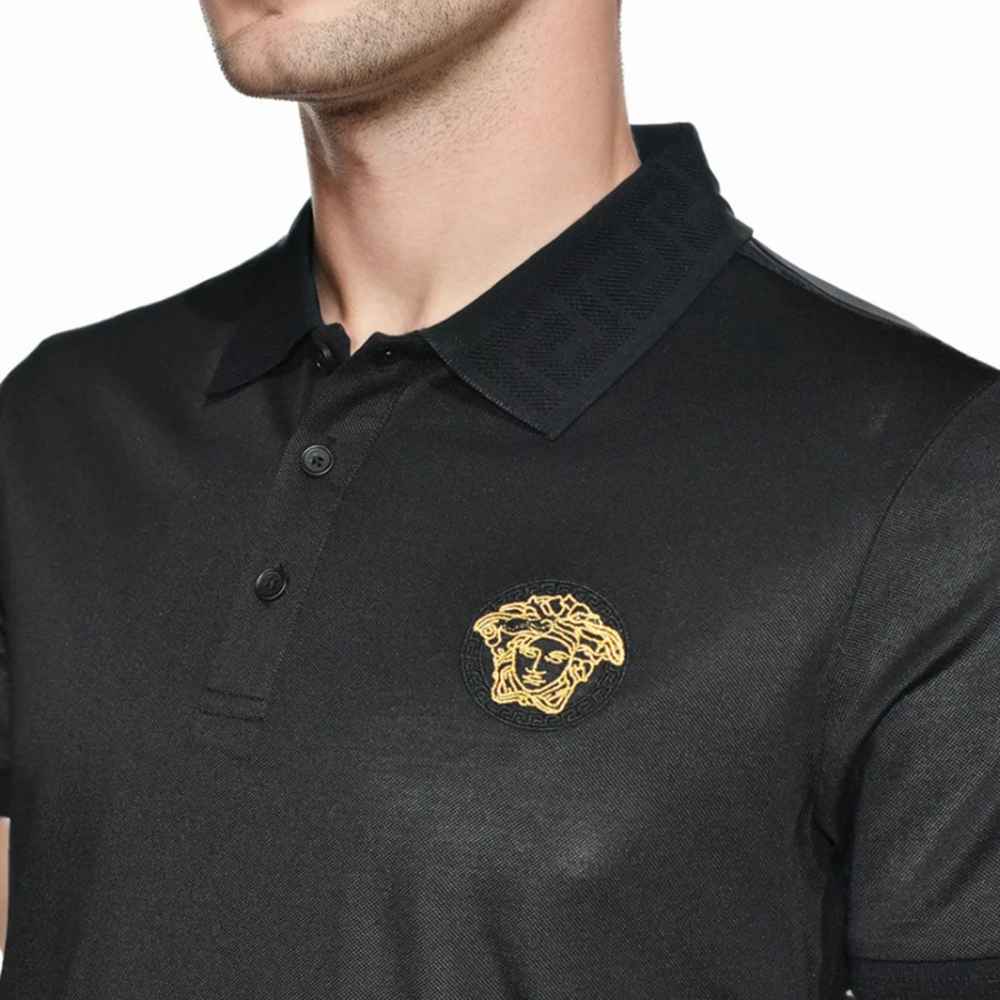 Versace Black Premium Quality Polo T-shirt-2