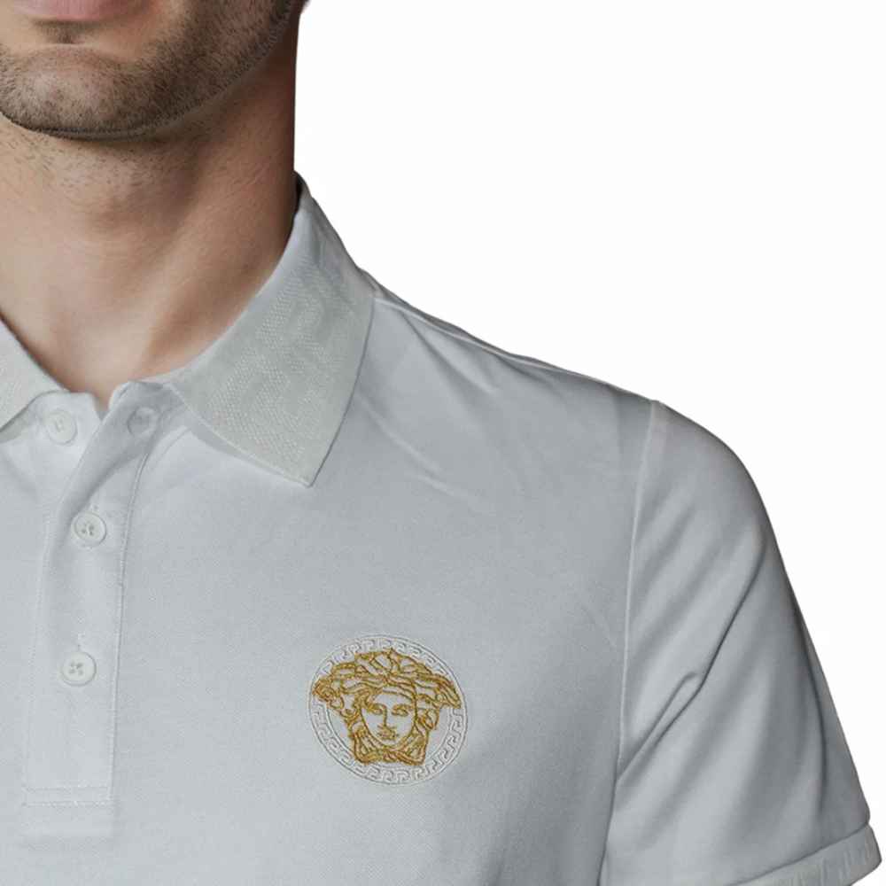 Versace White Premium Quality Polo T-shirt-4