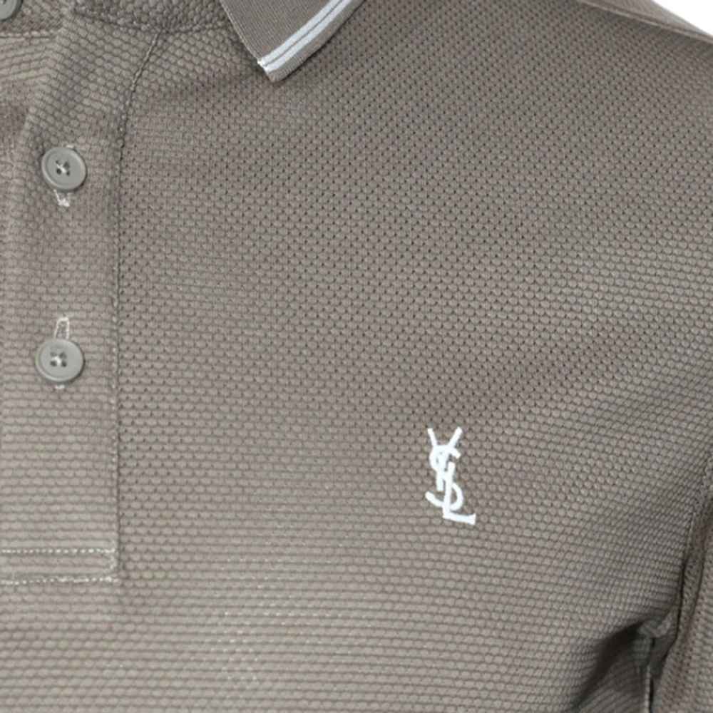 Saint Laurent Brown Premium Quality T-shirt-4