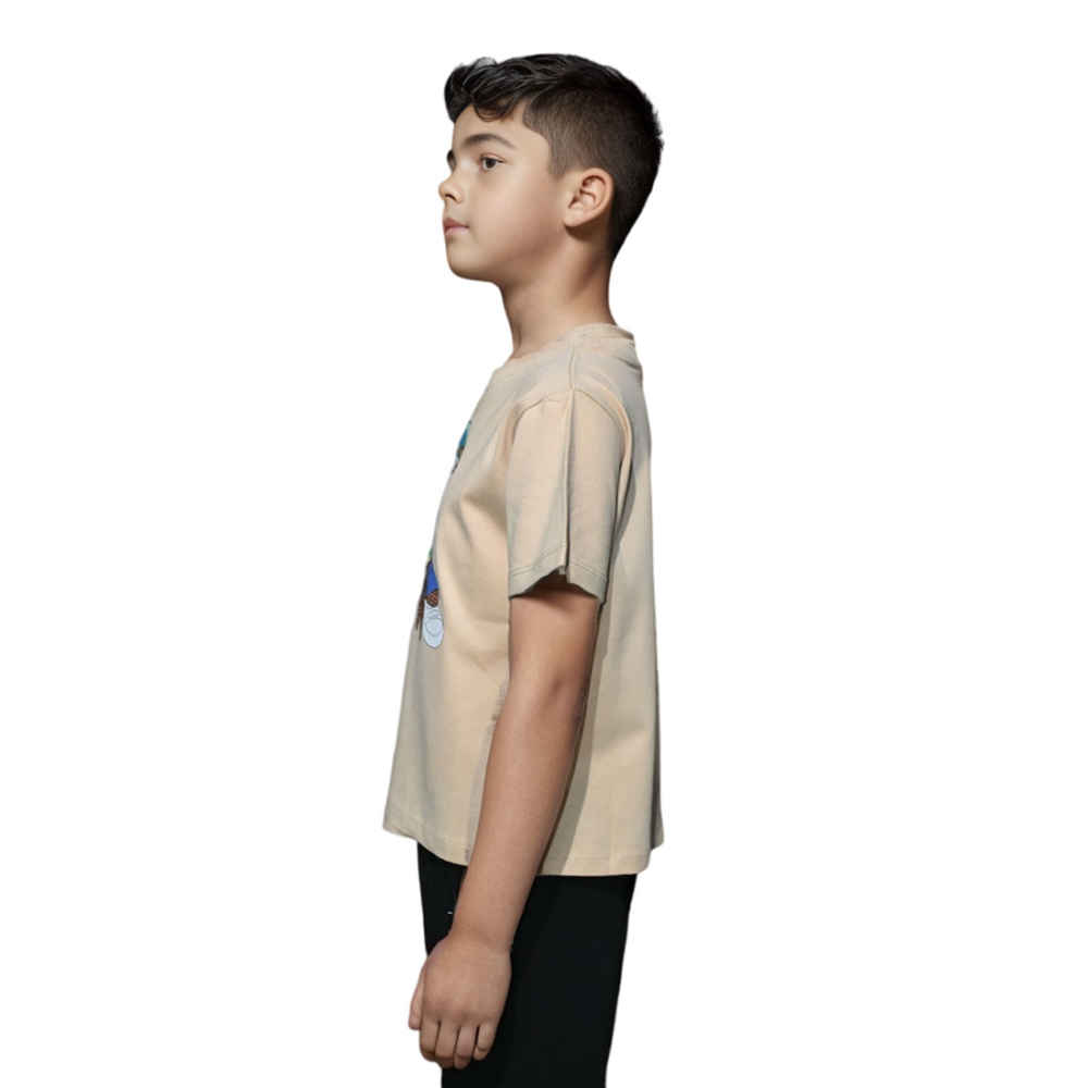 Fendi Basketball Teddy-Bear Brown Premium Kids T-shirt-2