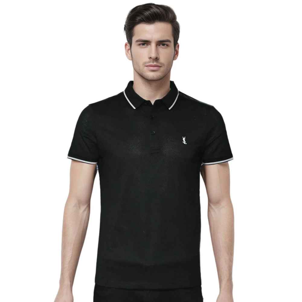 Saint Laurent Black Premium Quality T-shirt-thumb-0