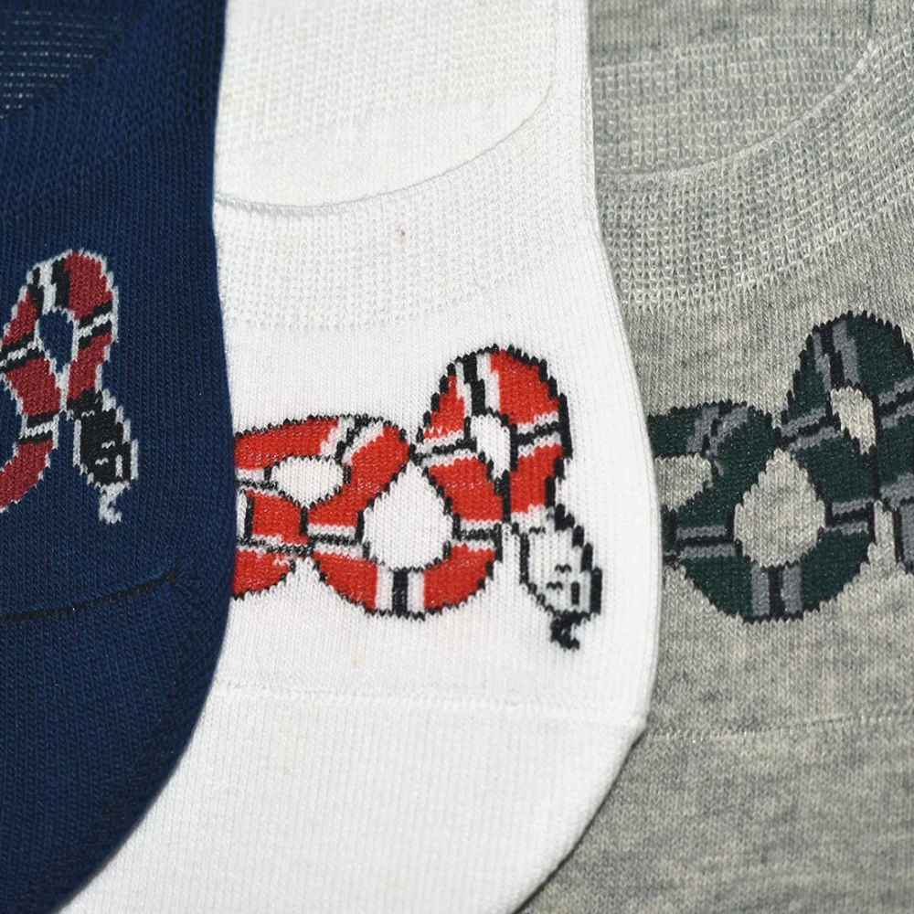 Gucci No Show Snake Printed Premium Quality Socks-thumb-2