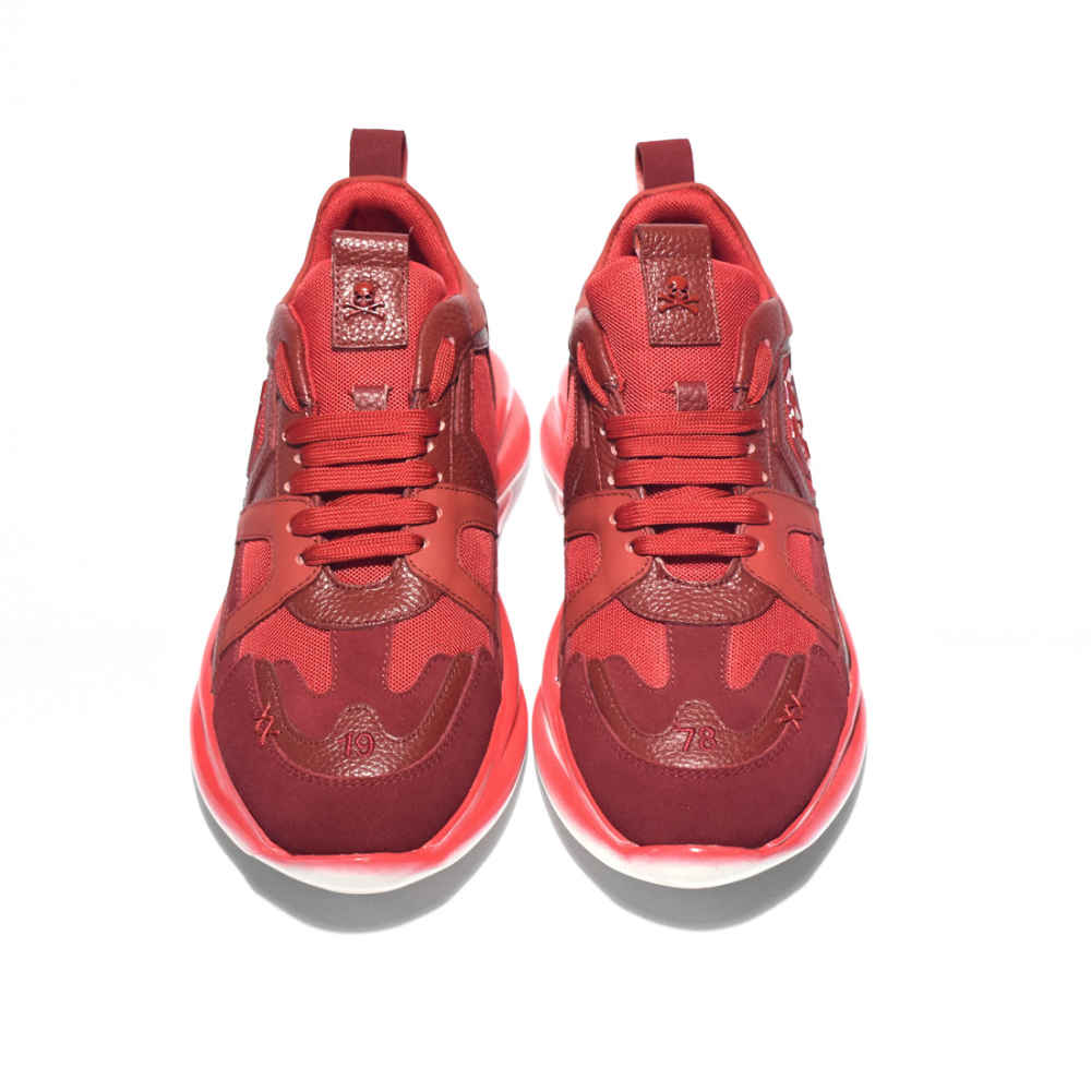 Philipp Plein Red Premium Quality Sneakers-3